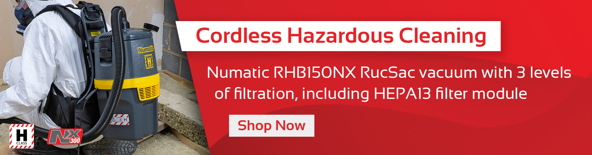 Numatic RucSac Vacuum Now Available 