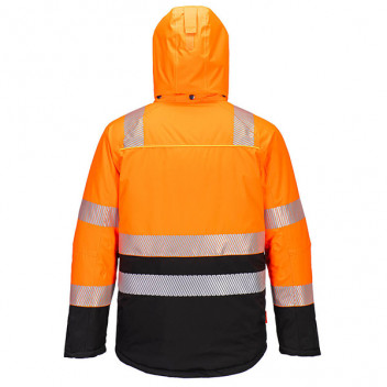 Hi-Vis Class 2 Winter Jacket Orange/Black Medium