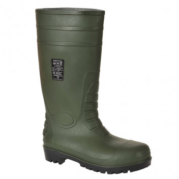 Green Safety Wellington Size 7