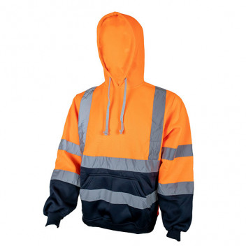 Hi Vis Hoodie Orange XXL