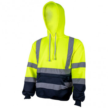 Hi Vis Hoodie Yellow Medium
