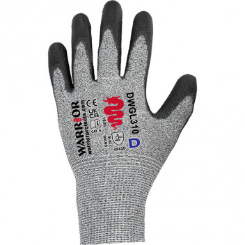 Black PU Cut D Glove (Level 5) Size 10