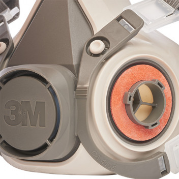 3M Reusable Half Mask Respirator, Small, 6100