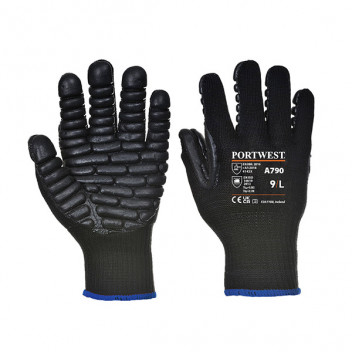 A790 Anti-Vibration 10 Rubber Glove Large